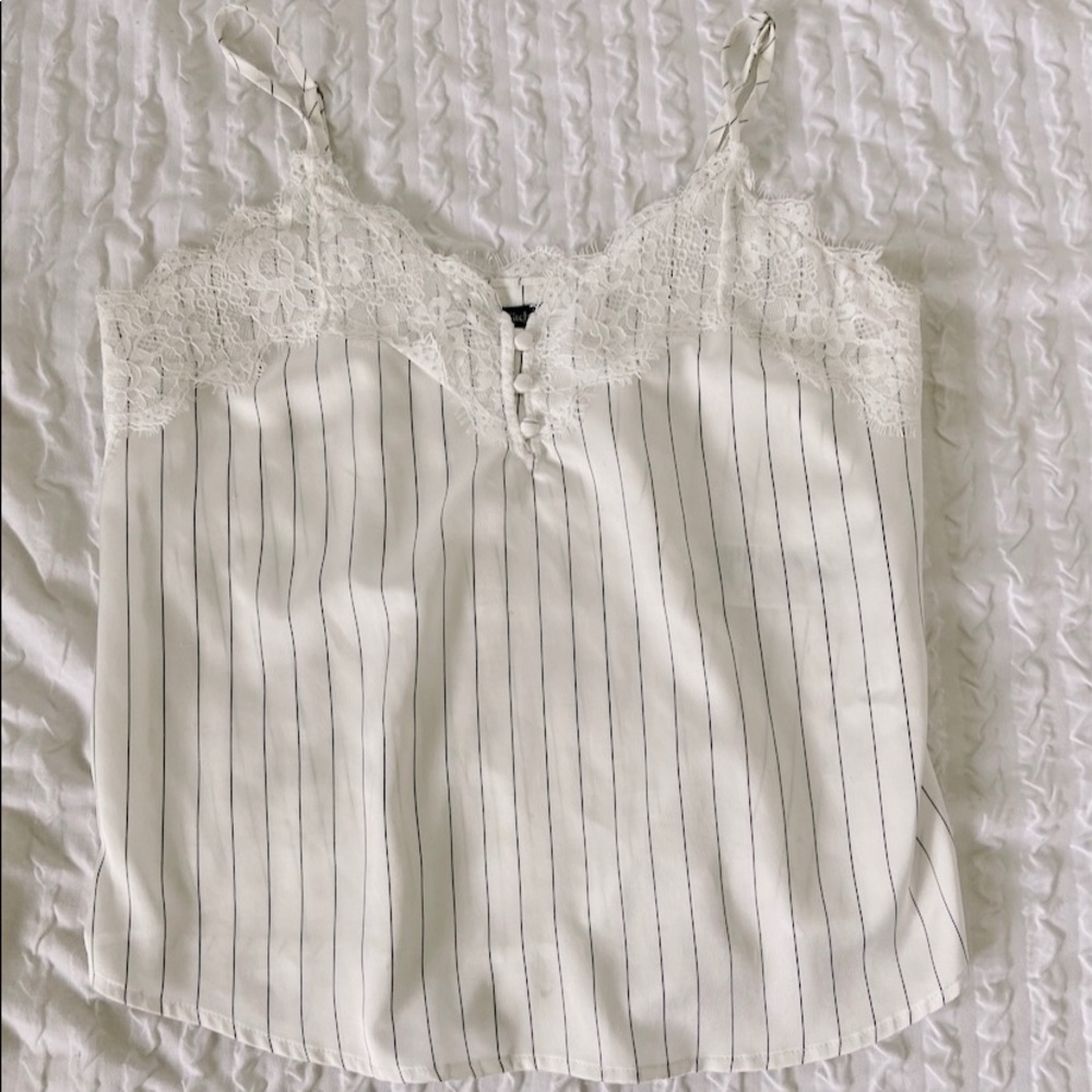 lace silky top